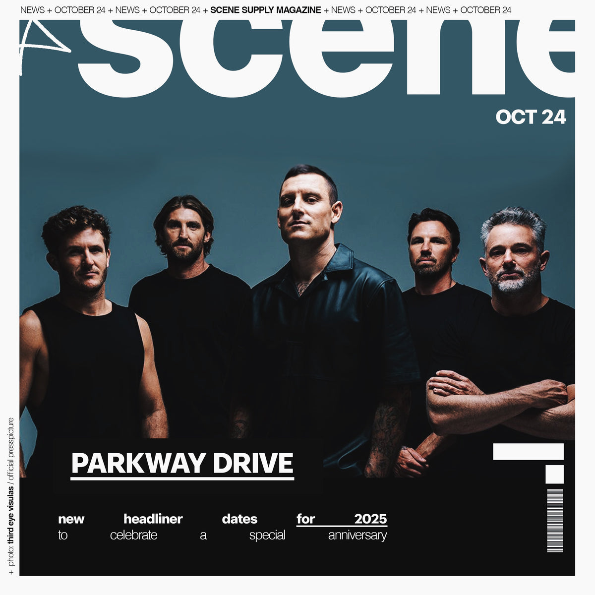 Parkway Drive - celebrating anniversary with new our-dates